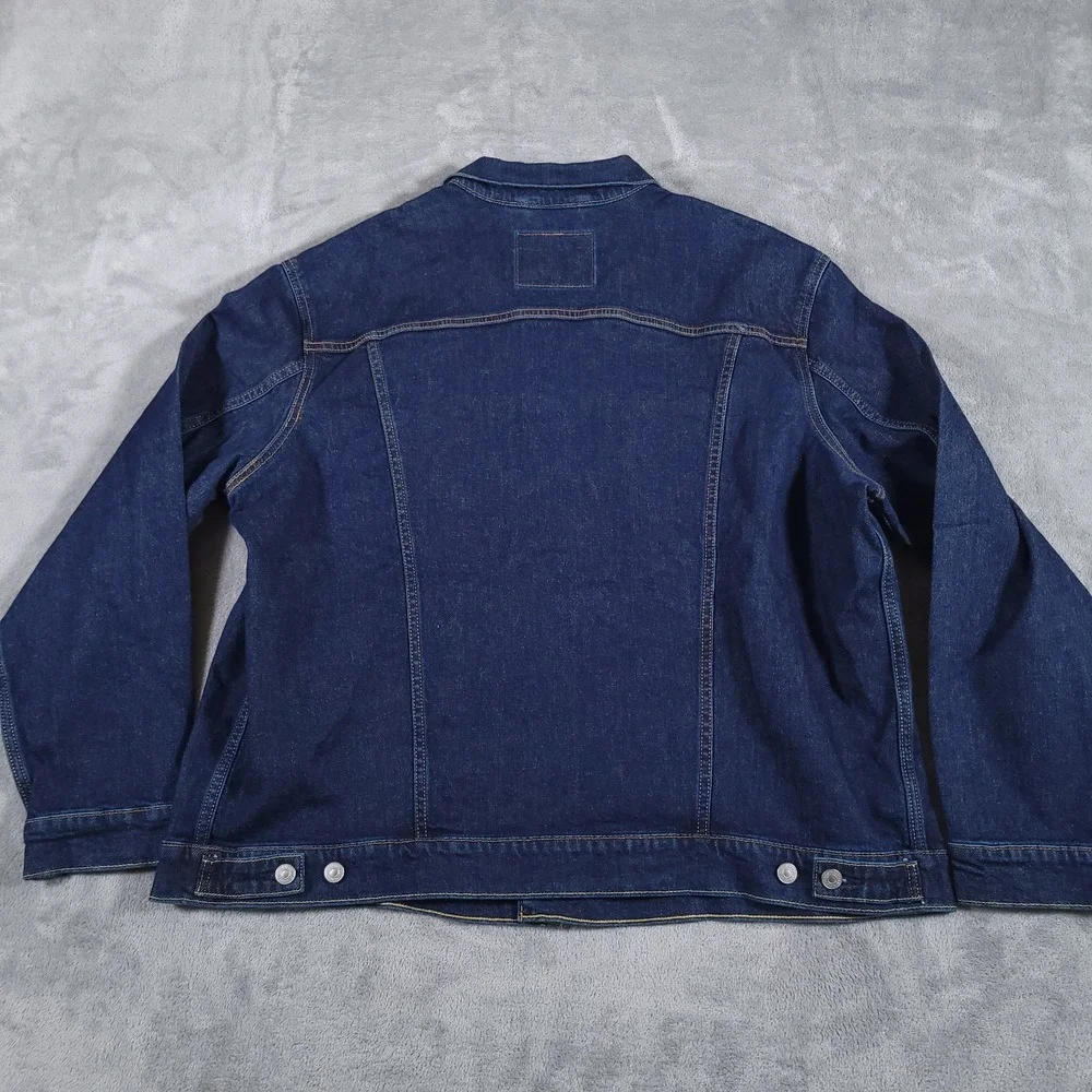 Levi's Denim Trucker Jacket‎ Mens 2XL Standard Fit Indigo Blue MSRP $89.50